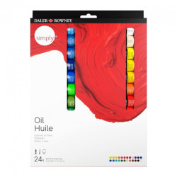 Daler Rowney Simply 24x12ml oil paint set