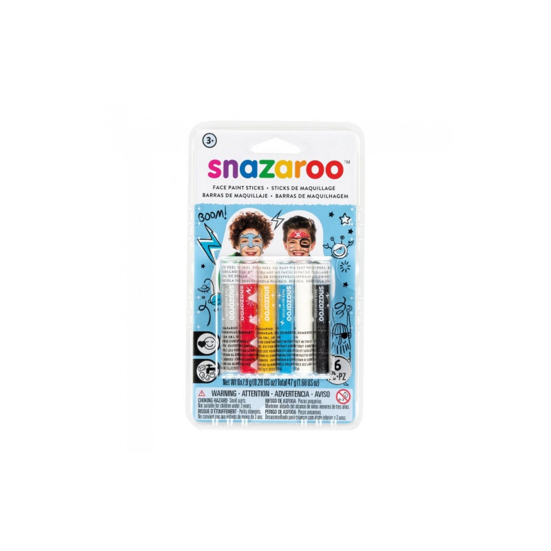 Snazaroo face pencils set for boys
