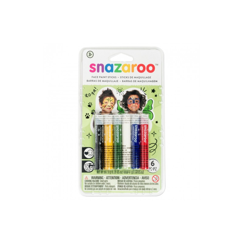 Snazaroo face pencils 6pcs universal set