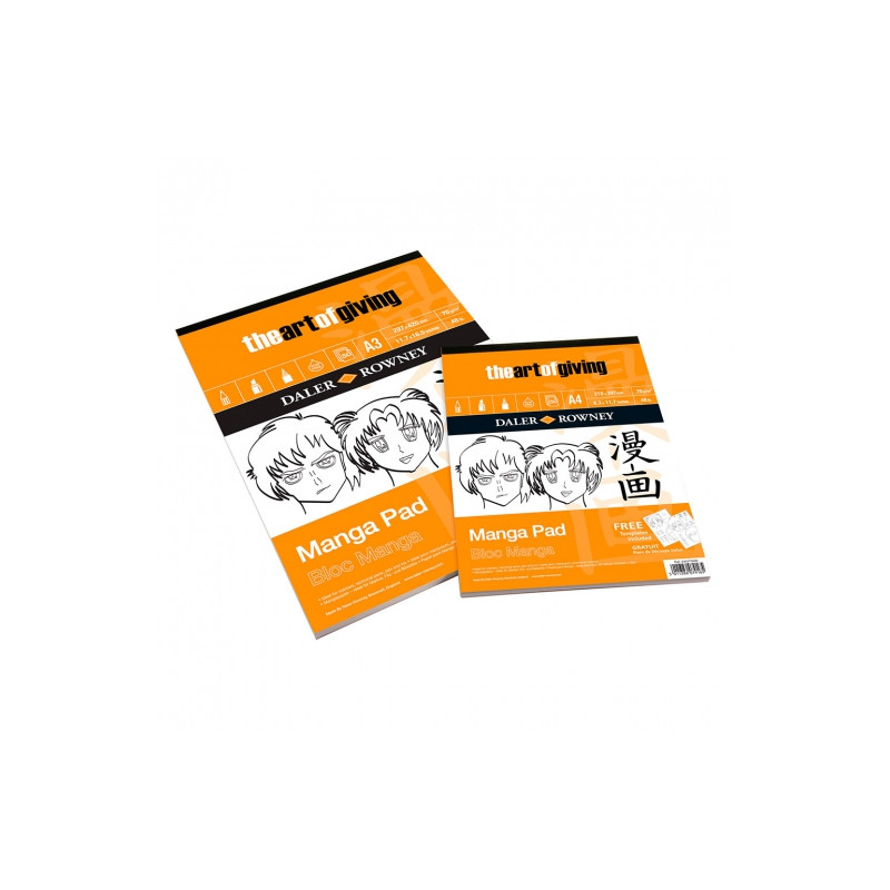 Block Daler Rowney manga pad for markers 70g 50 sheets- szal art - skl