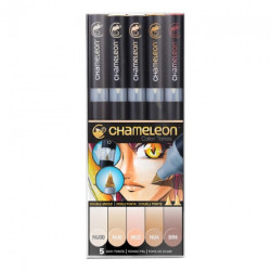 Chameleon skin tones set of 5 markers