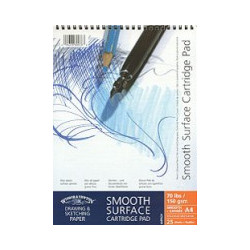 Blok Winsor&Newton smooth surface cartridge pad spirala 25ark 150g