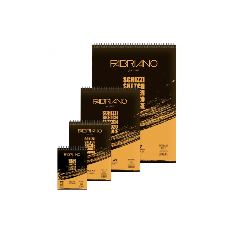Szkicownik Fabriano schizzi na spirali 90g - sklep plastyczny - szał d