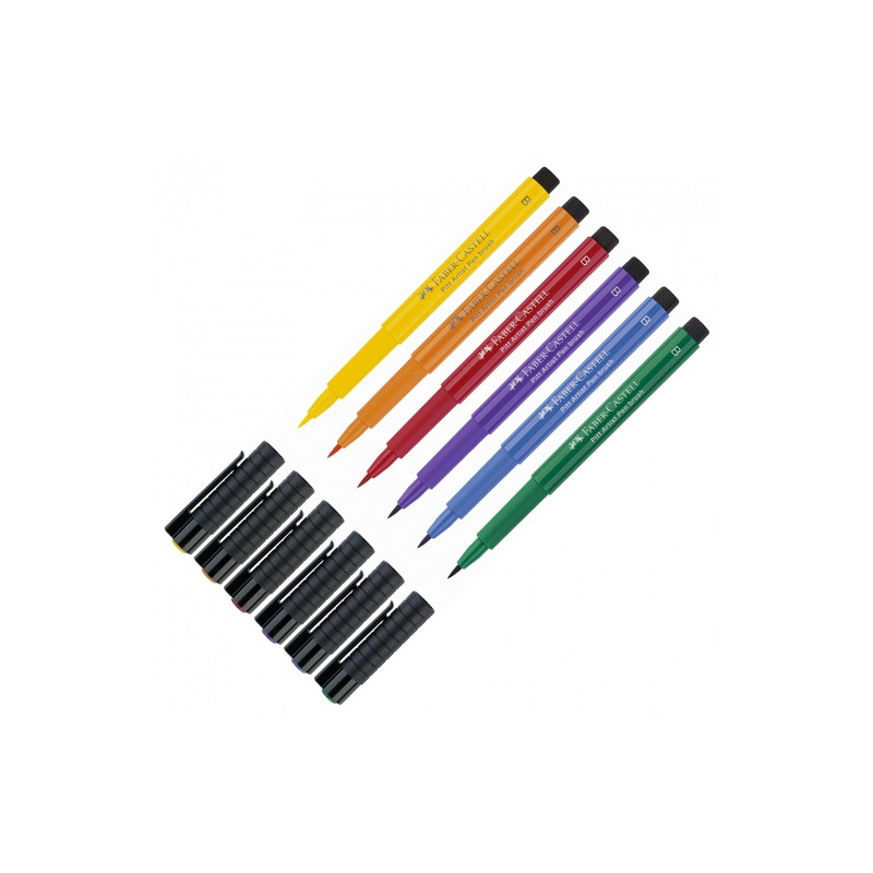 Faber-Castell Pitt artistic felt-tip pens with brush tip - szał art -