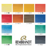 Rembrandt watercolour pocket box set of 12 pans
