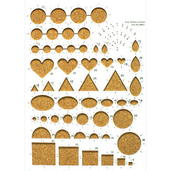 Template for quilling 15x21 cm - szal art - sklep plastyczny