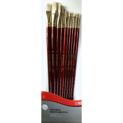 Daler Rowney set of 10 bristle brushes Simply