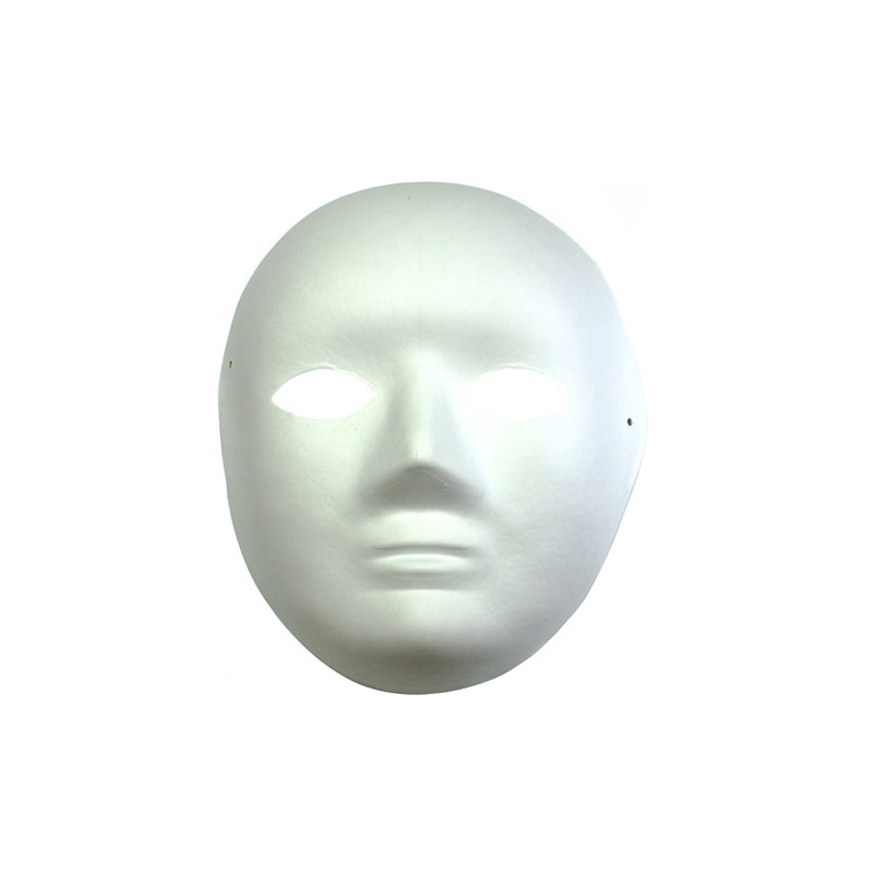 Paper Mache Mask with elastic band Baby Face - szal art - sklep plasty