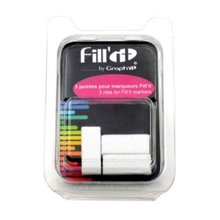 A set of 3 tips for Graphit 10mm markers - szal art - sklep plastyczny
