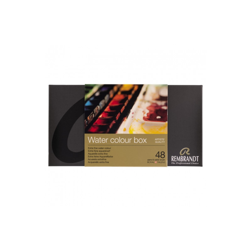 Talens rembrandt watercolor set of paints 48 colors 05M8648