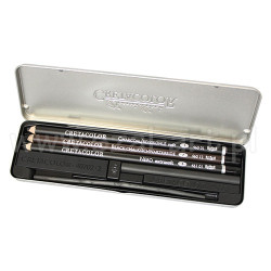 Cretacolor zestaw 8 węgli charcoal pocket set - sklep plastyczny - sza