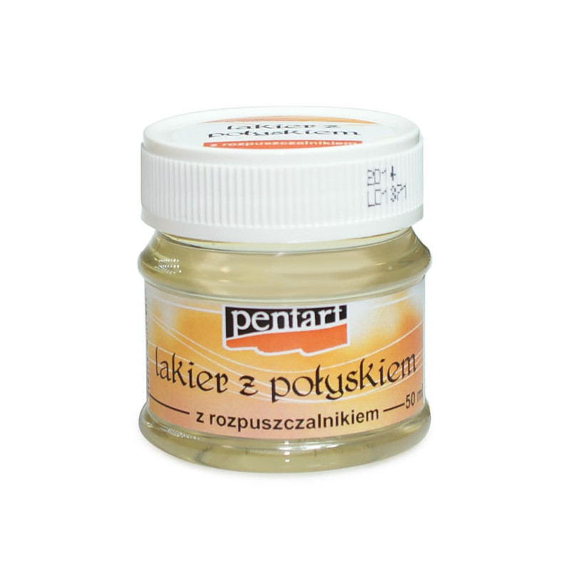 Pentart lakier błyszczący na bazie rozpuszczalniku 50ml - sklep plasty
