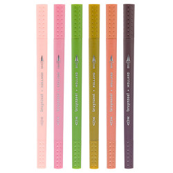 Bruynzeel fineliners brush pen marrakesh set of 6 pieces