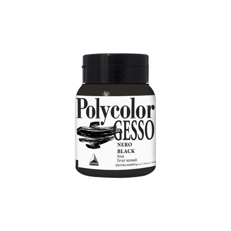 Maimeri gesso polycolor black 500ml