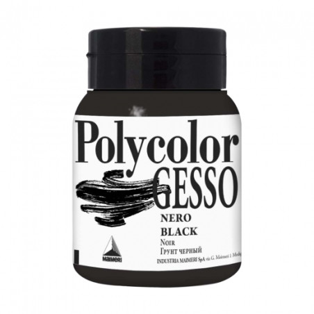 Maimeri polycolor czarne gesso 500ml - sklep plastyczny - szał dla pla