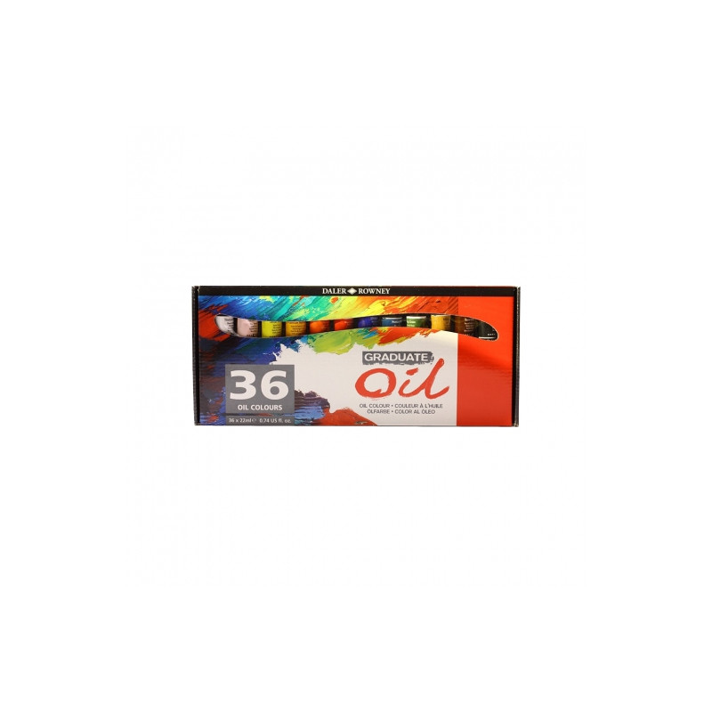 Daler Rowney Graduate Oil Color Set 36x22ml - sklep plastyczny - szał