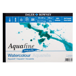 Block Daler Rowney aquafine smooth for watercolors 300g 12 sheets