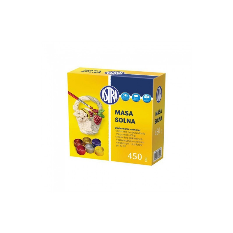 Astra salt mass 450g + set of paints