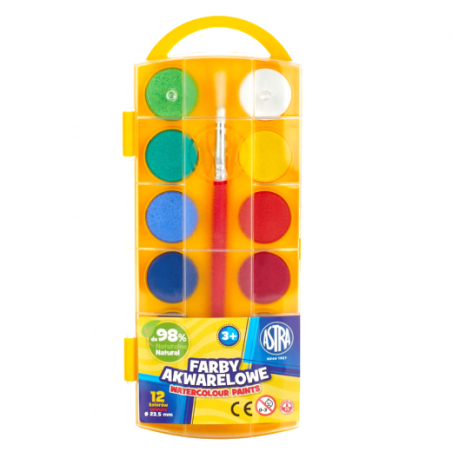 Astra watercolor paint set 12 colors - art store - dl craze