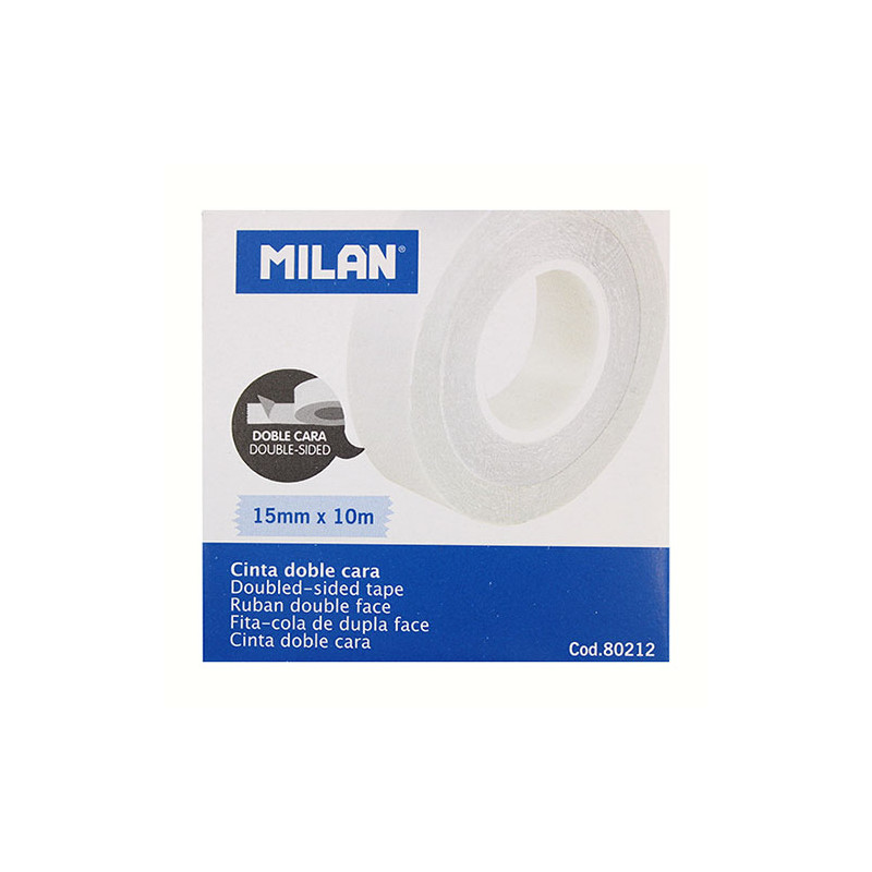 Milan taśma dwustronna 15mm x 10m - sklep plastyczny - szał dla plasty