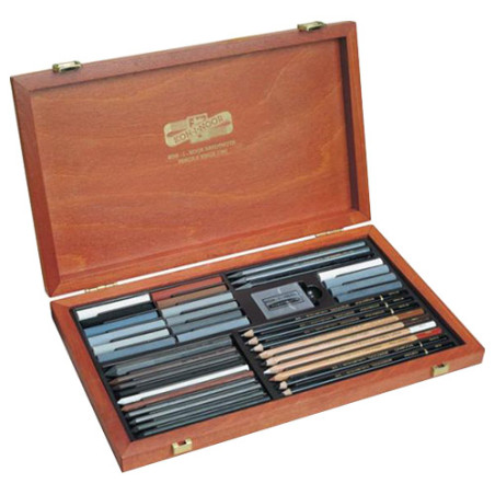 Koh-i-noor gioconda 8895 zestaw kredek w drewnianej kasecie - sklep pl