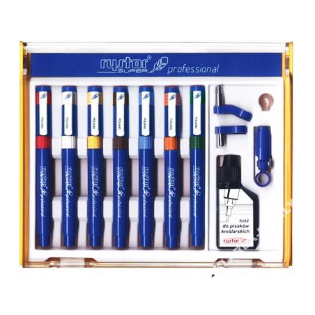 Rystor zestaw 7 rapitografów kreślarskich - sklep plastyczny - szał dl