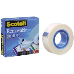 Scotch taśma odklejalna removable 811 19mm x 32,9m - sklep plastyczny