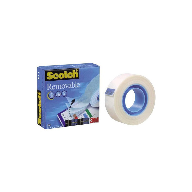 Scotch Removable Tape 811 19mm x 32,9m - szal art - sklep plastyczny