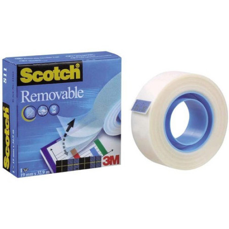 Scotch Removable Tape 811 19mm x 32,9m - szal art - sklep plastyczny