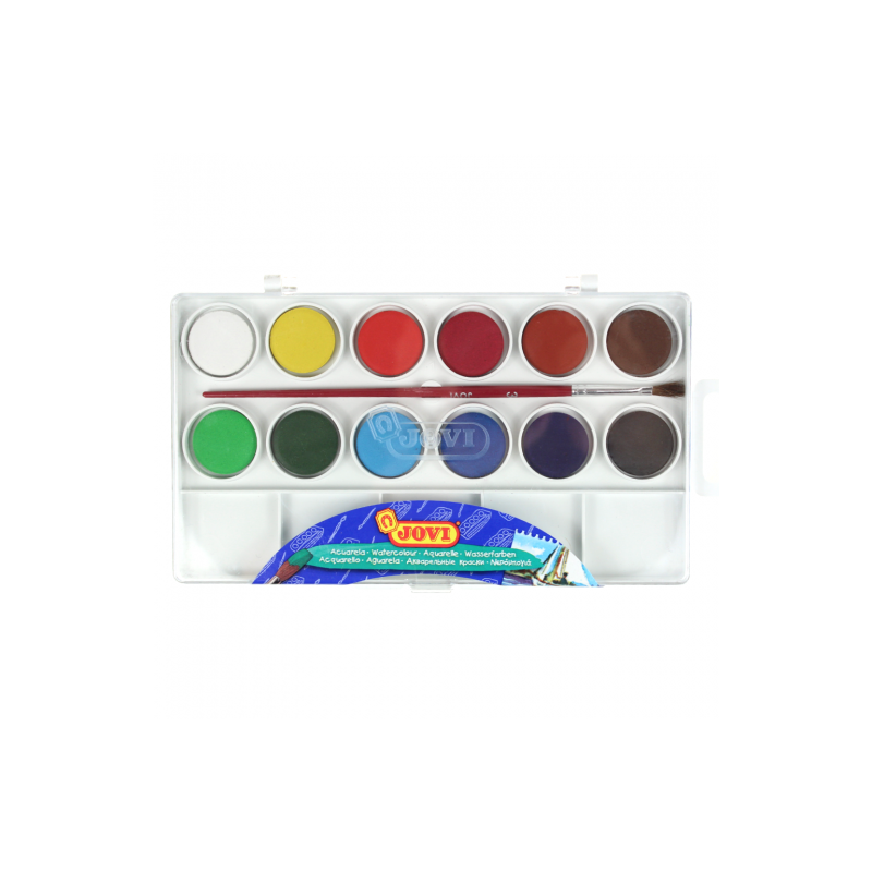 Jovi watercolors 12 saturated colors + brush
