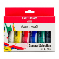 Talens amsterdam acrylic paint kit 6x20ml