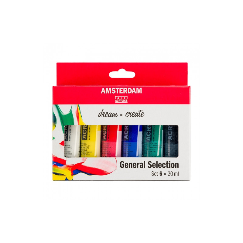 Talens amsterdam acrylic paint kit 6x20ml