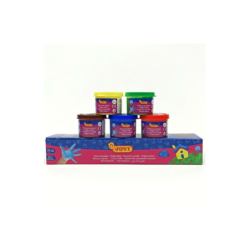 Jovi finger paints 5 intense colors - plastyc store