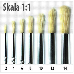 Restaurohouse pędzle szczecinowe okrągłe seria 210