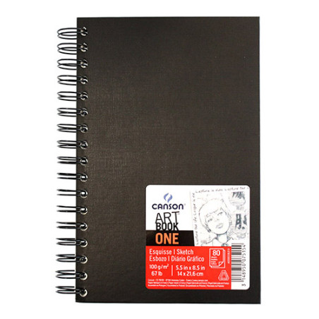 Szkicownik Canson art book one na spirali 100g 80ark - sklep plastyczn