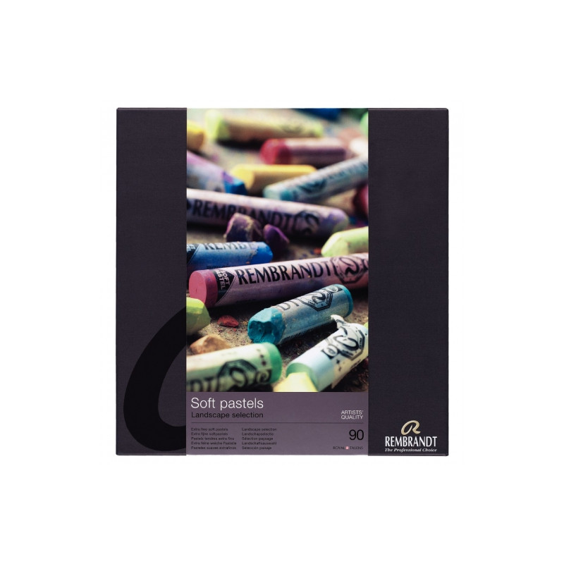 Rembrandt Artists Soft Pastels Full Size Set Of 90 Landscape Colors