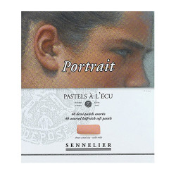 Sennelier pastele suche zestaw portretowy 40 kolorów połówki - sklep p