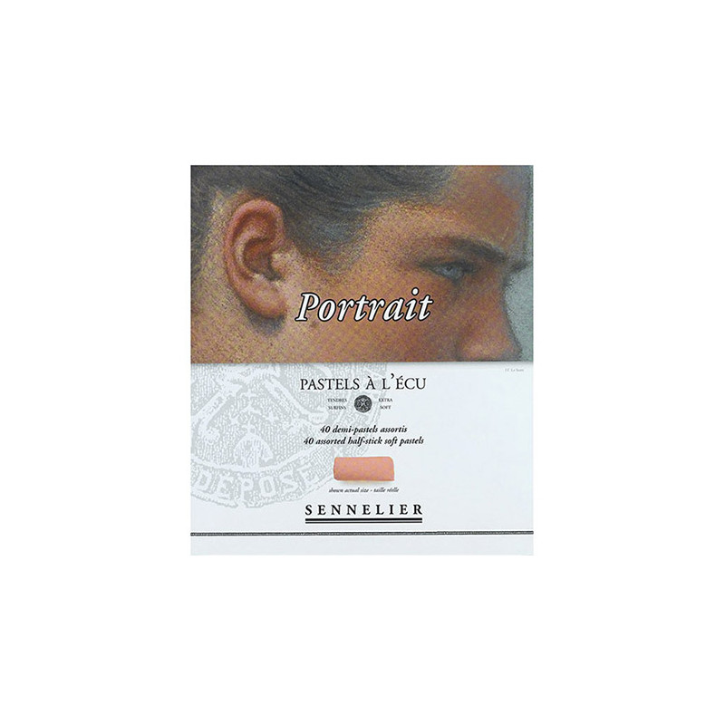 Sennelier dry pastels portrait set of 40 color halves