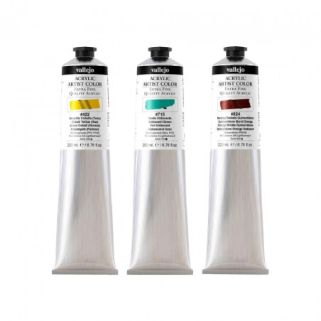 Vallejo acrylic artist color farby akrylowe 200ml - sklep plastyczny -