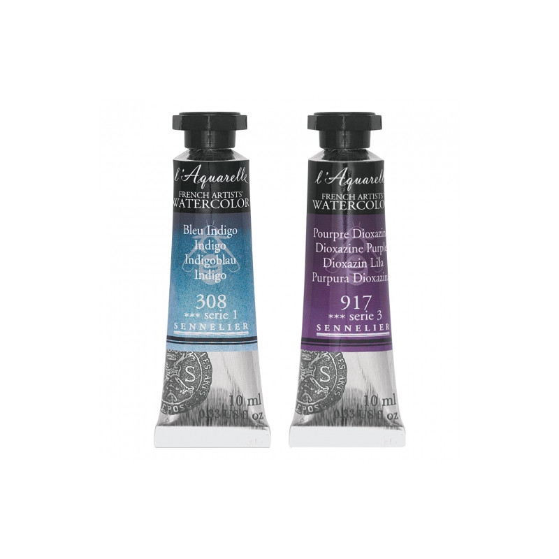 Sennelier l'aquarelle watercolors in tubes of 10 ml