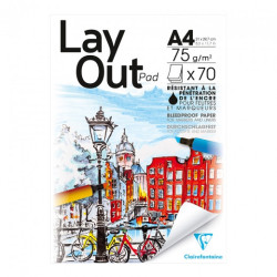 Blok Clairefontaine layout pad do markerów i cienkopisów 75g 70a - skl