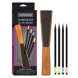Nitram starter kit - a set of artistic charcoals + sharpener