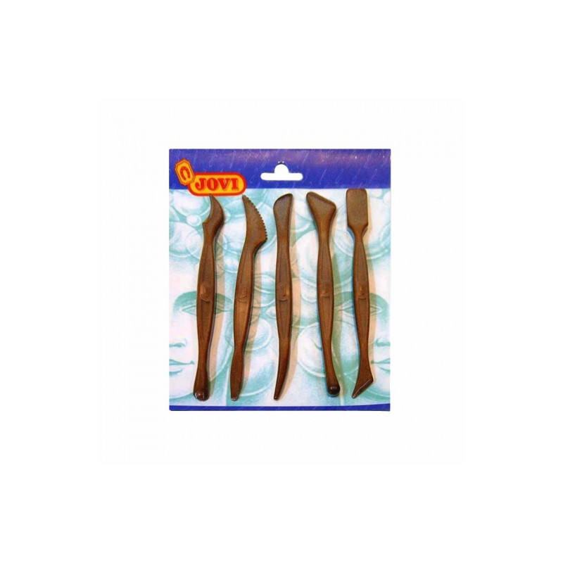 Jovi set of 5 plastic spatulas for modeling