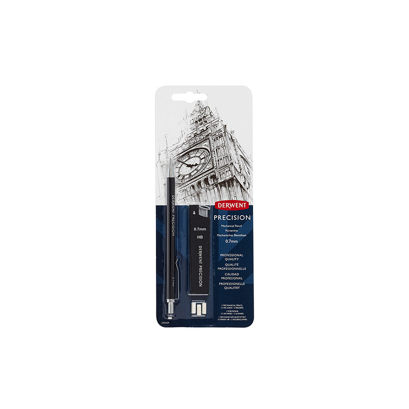 Automatic pencil with accessories Derwent Precision 0.7mm - szal art -