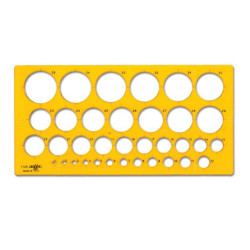 Medium circle drawing template - art store - craze for plastics