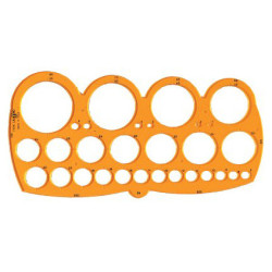 Szablon do rysowania kółek duży - sklep plastyczny - szał dla plastykó