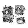 Viva Decor A5 Clear Silicone Stamps Set - 3D Christmas Angels - szal a