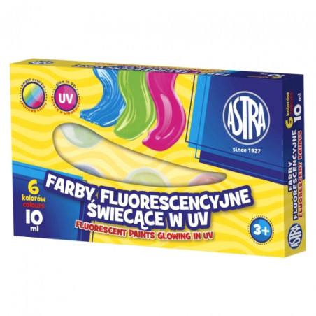 Astra set of 6 fluorescent inks 10ml