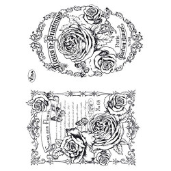 Viva Decor A5 Clear Silicone Stamps Set - Flowers - szal art - sklep p