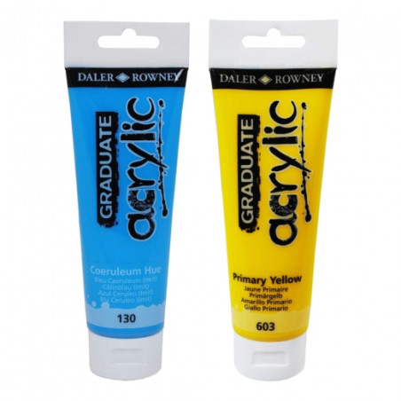 Daler Rowney farby akrylowe graduate acrylic 120ml - sklep plastyczny